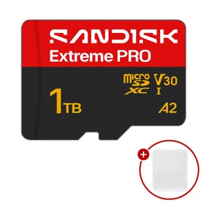 샌디스크 마이크로SD카드 Extreme PRO 익스트림 프로 SDSQXCJ + SD카드 케이스 패키지