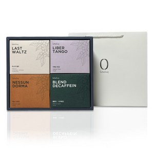 고급 드립백 커피 4종 선물 세트 + 쇼핑백