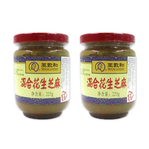 왕즈허 혼합 땅콩 즈마장 소스, 225g, 2개