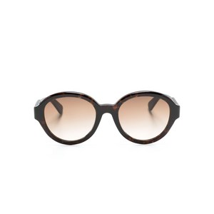 끌로에 톨토이즈셸 이펙트 라운드 프레임 선글라스