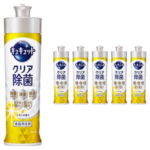 큐큣토 클리어 주방세제 레몬향, 220ml, 6개