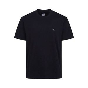 C.P.컴퍼니 로고 디테일 티셔츠, 블랙계열, Standard XXL