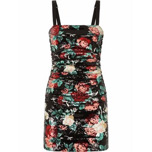 돌체앤가바나 돌체앤가바나 시퀸 플로럴 모티프 미니 드레스