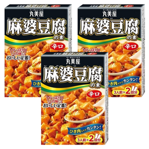 마루미야 마파두부 베이스 매운맛, 162g, 3개