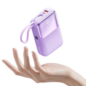 아우스힐 PD 22.5W QC3.0 고속충전 케이블 일체형 대용량 보조배터리 20000mAh