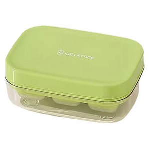 가와시마야 소프트 실리콘 아이스 트레이 6구 XW-481, 아보카도 그린, 10.3x7.4x4..., 1개