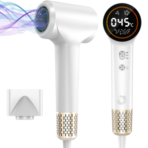 MORECOO 고속드라이기 1500W 온도제어드라이기 저소음드라이기 플라즈마 기술드라이기 액정디스플레이 가정용드라이기