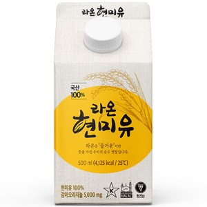 라온 현미유 500ml 6개, 500ml × 1개, 1개