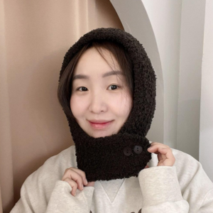 복희 바라클라바 니트 후드 넥워머 겨울용 목도리 여성바라클라바 보들보들 방한
