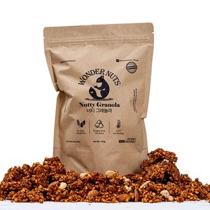 원더너츠 수제 저당 그래놀라 시리얼 고식이섬유