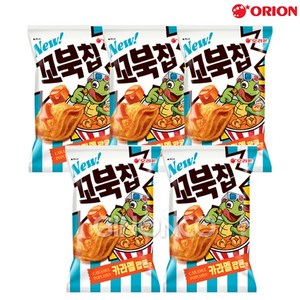 오리온 꼬북칩 카라멜팝콘맛, 108g, 5개