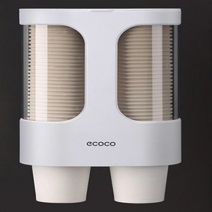 코이드림 종이컵 보관함 디스펜서 정수기 컵홀더, 카키