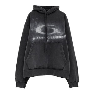 발렌시아가 로고 프린트 후디, 그레이계열, Standard XS(KR 95)