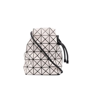 바오바오이세이미야케 기하학 패턴 드로스트링 숄더 백