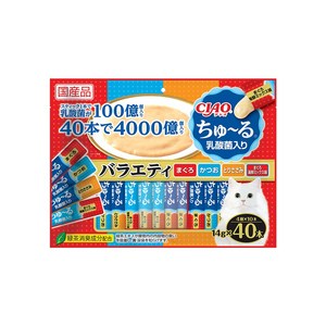 이나바 CIAO 츄르 유산균 버라이어티 40p, 1개, 560g, 참치