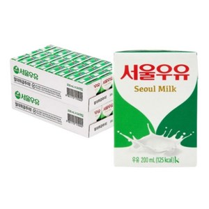 서울우유 멸균 흰우유, 200ml, 48개