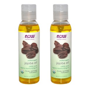 나우푸드 서티파이드 호호바 오일 퓨어 모이스처라이징 오일, 118ml, 2개