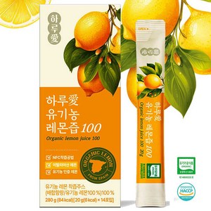 [1일1레몬] 케이케이TOS 유기농 레몬즙 레몬 착즙주스 레몬즙스틱 1일 1레몬 유기농 레몬즙, 1개