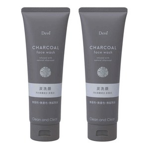 쿠마노 차콜 페이스 워시, 170g, 2개