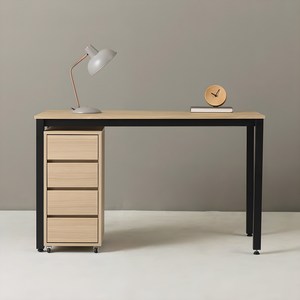 포더홈 이든 책상 + 4단 이동서랍 세트 방문설치