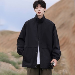 YIYFU 봄자켓 데일리 코트 캐주얼 바람막이 무지 코트 아웃도어 스포츠 등산 점퍼