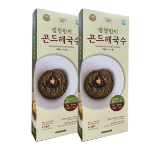 평창팜 간편하게 불려먹는 국수 평창한끼 곤드레국수 300g(2~3인분) 2개 현미와 곤드레로 만든면 글루텐프리면, 300g