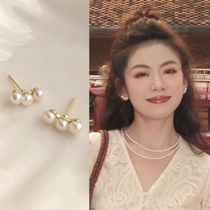 스카이미너리즈 925 실버 데일리 진주 귀걸이