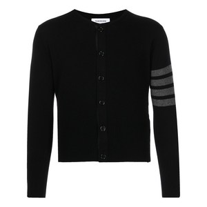 톰 브라운 4 바 스트라이프 버튼 업 가디건, 블랙계열, Numeric 0(KR 90)