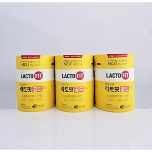 락토핏 정품 골드 80포, 160g, 3개