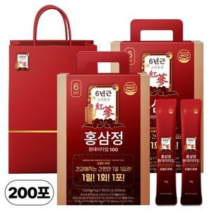 1+1 홍삼정 6년근 하루한포 100회분 대용량+쇼핑백
