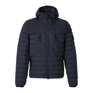 스톤 아일랜드 로고 패치 퀼팅 재킷, 블루계열, Standard M(KR 95)