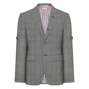 톰 브라운 프린스 오브 웨일즈 체크 패턴 블레이저, 그레이계열+블랙계열, Numeric 4(KR 110)