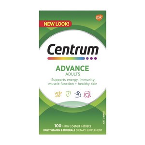 센트룸 어드밴스 성인용 멀티비타민 타블렛, 100정, 1개