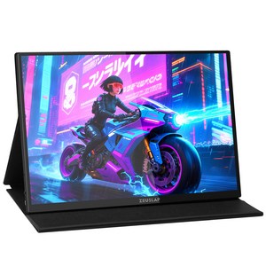 제우스랩 p16kt 16인치 144Hz 2.5K 500cd QHD 터치식 포터블 모니터 여행용 사무실용