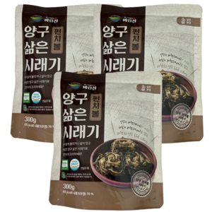빠뿡 바람찬 시래기 PB-01 S급 양구시래기 바로먹는 베이직 (펀치볼), 300g, 3개