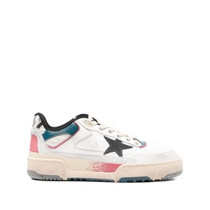 골든 구스 포티2 레더 스니커즈, Italy 43(KR 285), 화이트계열+핑크계열