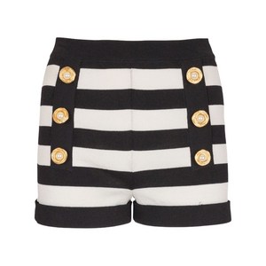 발망 마티니에르 버튼 디테일 쇼츠, 블랙계열+화이트계열, France 36(KR 55)