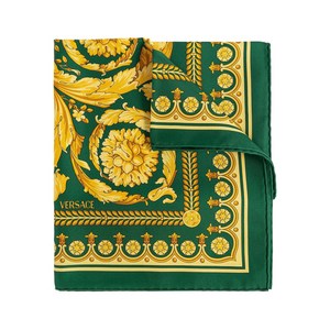 베르사체 바로코 프린트 라지 실크 스카프