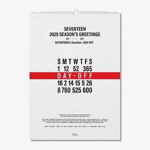 SEVENTEEN(세븐틴) - SEVENTEEN 2025 WALL CALENDAR, 동의합니다