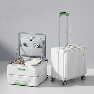 TLOML 캐리어 20인치 전면 오픈 USB 기내용 캐리어 대용량 여행용 캐리어