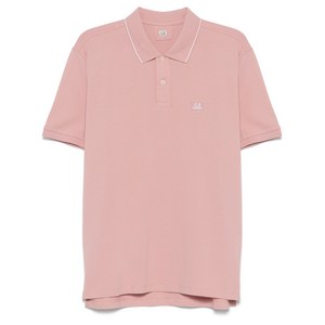 C.P.컴퍼니 로고 패치 폴로 셔츠, 핑크계열, Standard M(KR 100)