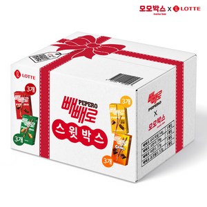 [모모박스 x 빼빼로] 빼빼로 스윗박스 선물세트 4종 12p 1세트, 1개