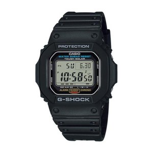 [G-SHOCK] 지샥 오리진 클래식 디자인 태양전지 블랙 스퀘어 방수 전자시계 (군용추천) G-5600UE-1DR