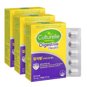 컬처렐 다이제스티브 헬스 유산균, 30정, 3개