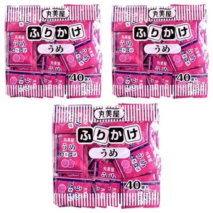 마루미야 매실 후리가케 40개입, 100g, 3개