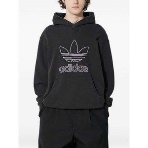 아디다스 로고 자수 후디, 블랙계열, M(KR 100)