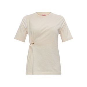 겐조 세이프티 핀 디테일 개더 티셔츠, 베이지계열, Standard M