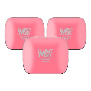 임팩트 민트 캔디 복숭아 독일 무설탕 금연 사탕, 14g, 3개