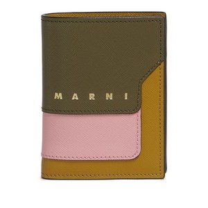 마르니 컬러 블록 레더 지갑