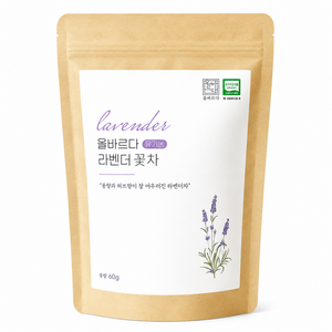 올바르다 유기농 라벤더 꽃차 티 원물